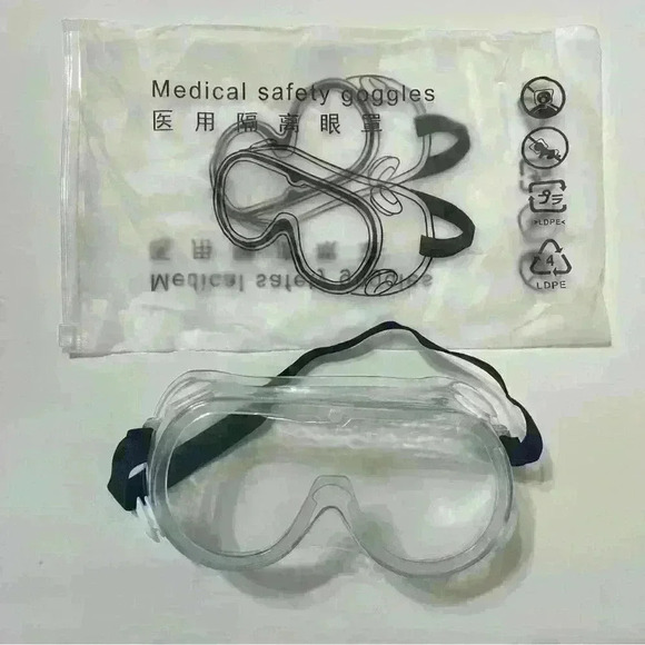 (5 PACK) Homvle Medical Grade Safety Anti Fog Goggles, Scratch and UV Resistant - Picture 9 of 9